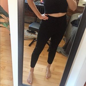 Zara High-Wasted Black Slacks